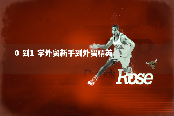 0到1学外贸新手到外贸精英