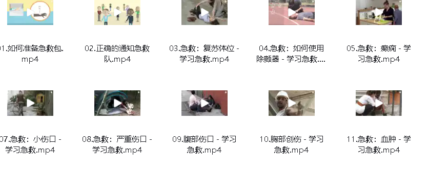 生活紧急救援视频教程